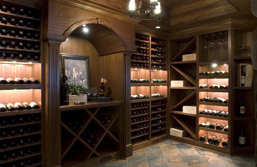 wine storage room