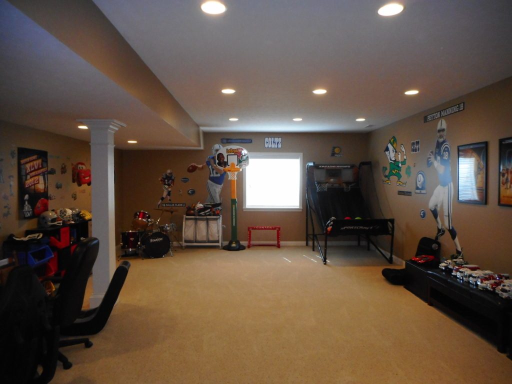 basement renovation before