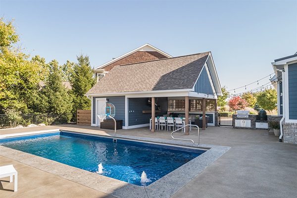 a new pool and poolhouse as part of a whole house remodel in indianapolis, indiana