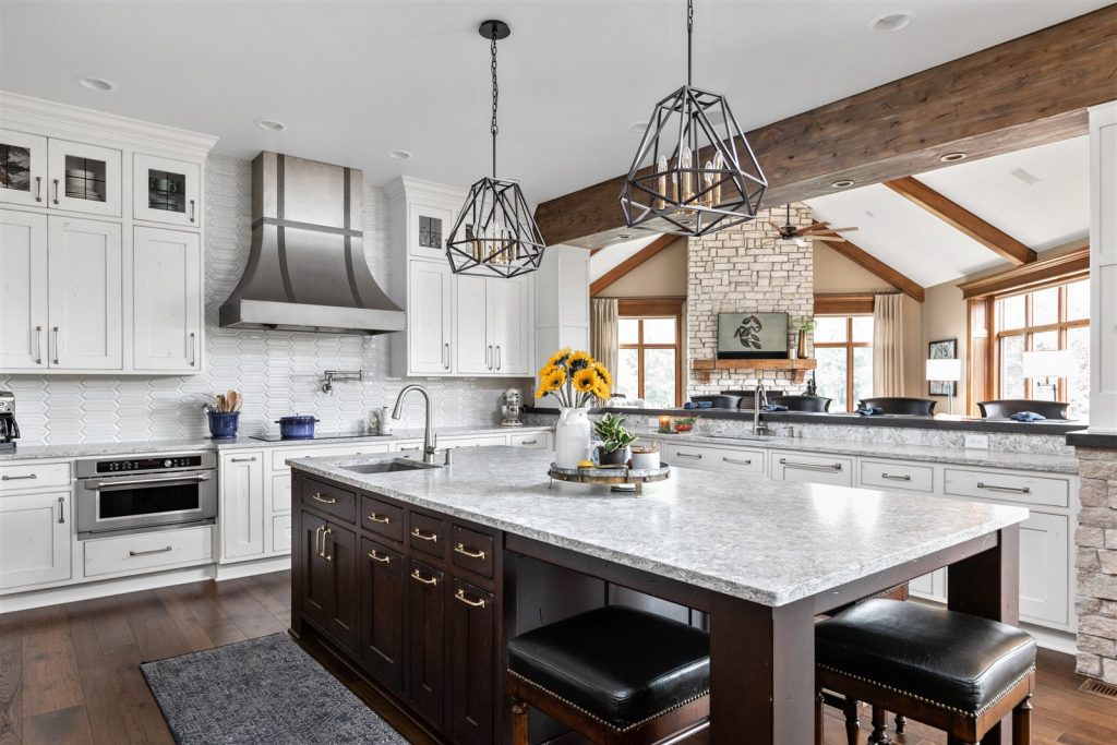 this kitchen remodel near indianapolis indiana has all the bells and whistles