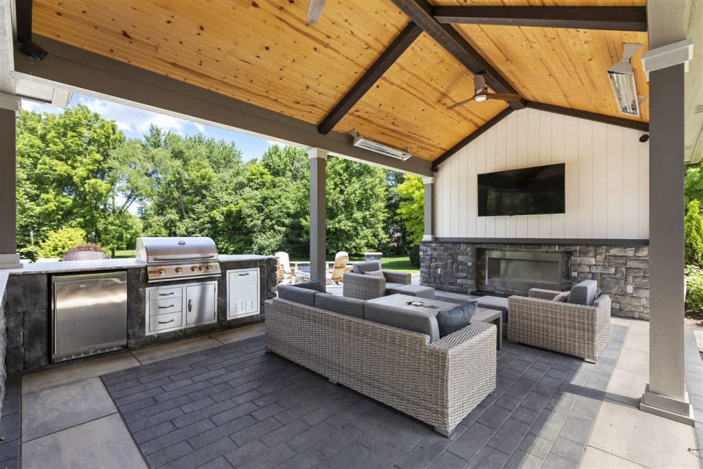 remodel whole house outdoor kitchen and covered backyard