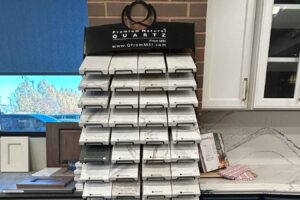 A Cambria display in the Carmel showroom.