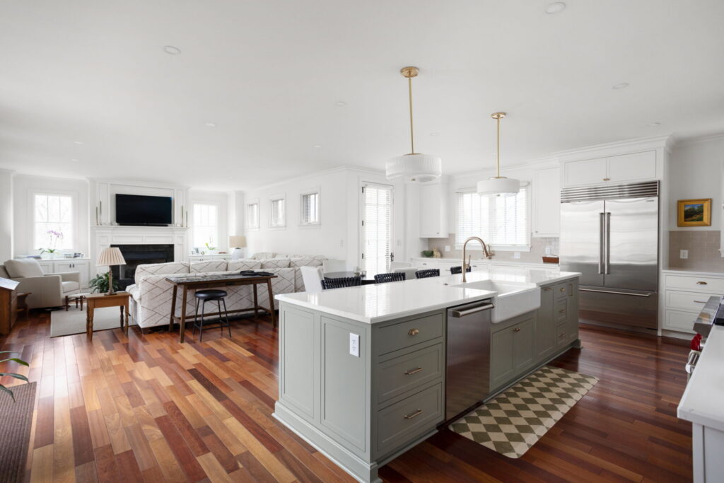 A stunning Zionsville whole house remodel showcasing custom Shiloh cabinetry and an open-concept layout to inspire your whole house remodeling ideas.